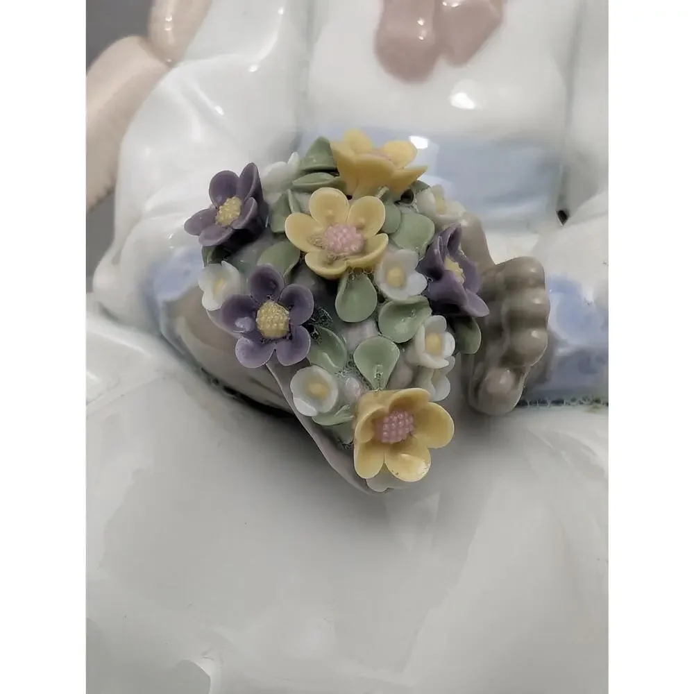 Vintage Lladro Sitting Pretty Modosita De Color Figurine #5699 Spain Boxed